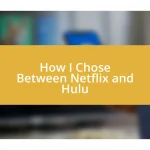 How I Chose Between Netflix and Hulu